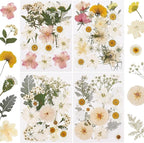 NESCCI 83 Pcs Dried Flowers for Crafts, Real Natural Dried Pressed Flowers in by NESCCI