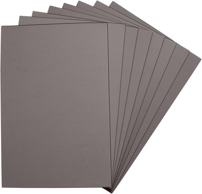 Gray EVA Foam Sheets, 6 x 9 Inch, 2mm Thick – Foam Paper by Unknown