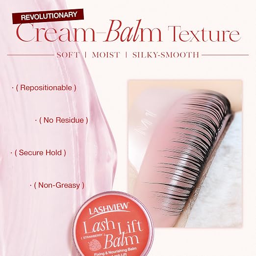 LASHVIEW Lash Lift Glue Balm, Faint Fragrance Lash Glue Wax - Image 3