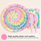 200Pcs Tie Dye Party Decorations - Image 2