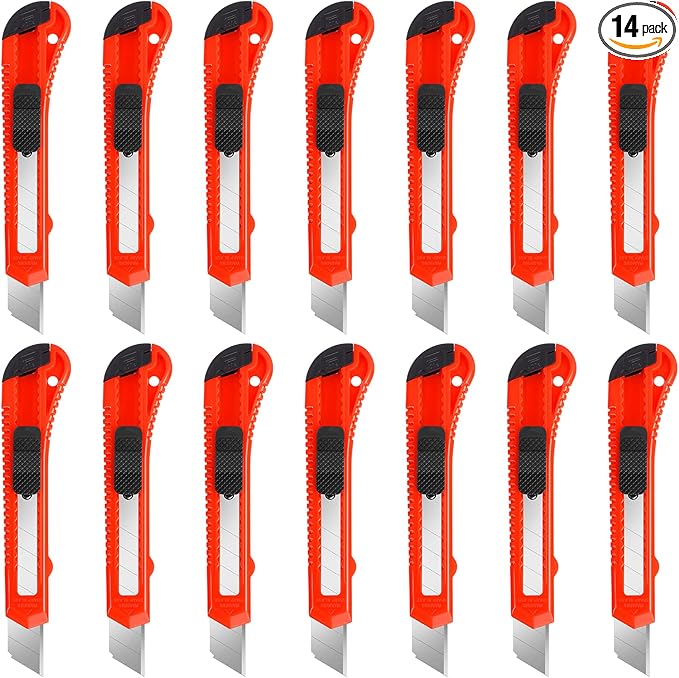 DIYSELF 14 Pack Box Cutter Retractable, Box Cutter Knife by DIYSELF