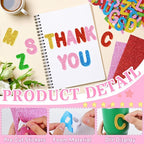 2 Inch Large Foam Letter Stickers Glitter Big Font - Image 3