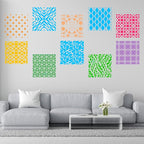 24Pcs Geometric Stencils for Painting, Reusable Abstract Layering Stencils for - Image 6