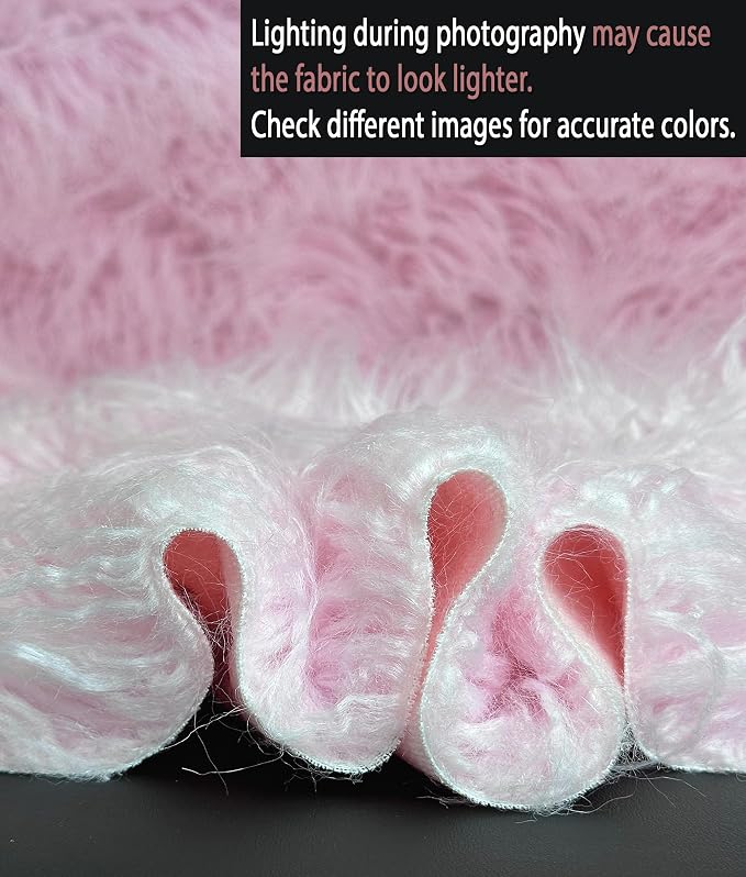 Fabric Empire 2.3oz Faux Fur Curly Yak Fabric 3.5" Long Pile Japanese Yarn/Sold - Image 5