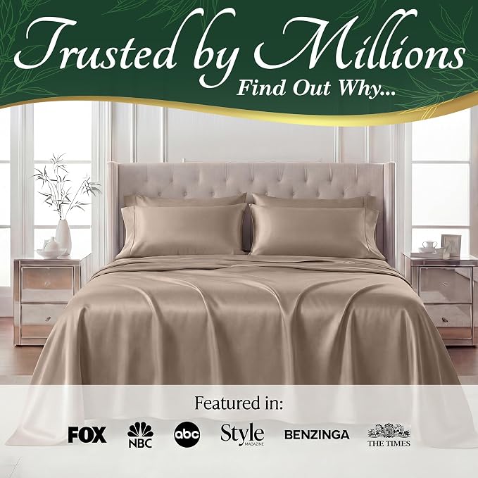 DECOLURE 100% Viscose Derived from Bamboo Sheets Queen Size - Image 5