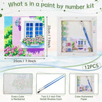 Nezyo 12 Sets Paint by Numbers Kit - Image 2