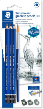 Staedtler Mars Lumograph Graphite Watercolor Pencils Kit, Includes Watercolor by Staedtler