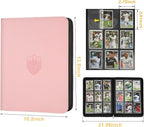 360 Cards Ringless 9-Pocket Side Loading Trading Card Binder, PU Zipper Fixed - Image 4