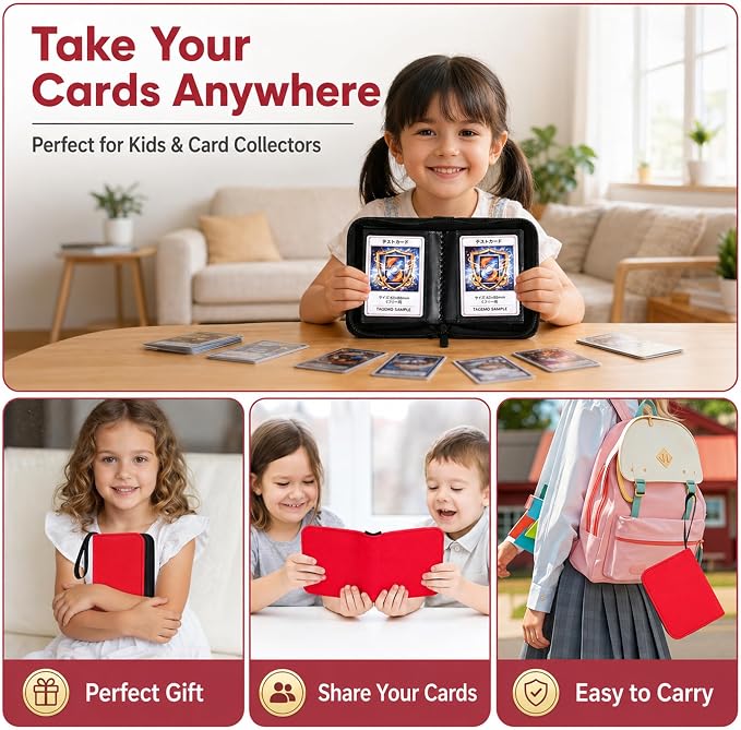 Mini Trading Card Binder Album, 1 Pocket Card Binder - Image 7