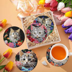 EWJRNSF 6 PCS Diamond Art Coasters Kit - Image 7