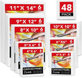 ESRICH 48 Pack Canvas Boards for Painting, 11x14 Canvas for Painting, Cotton by ESRICH