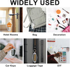 Yoption 20pcs Blank Motel Keychain Bulk - Image 5