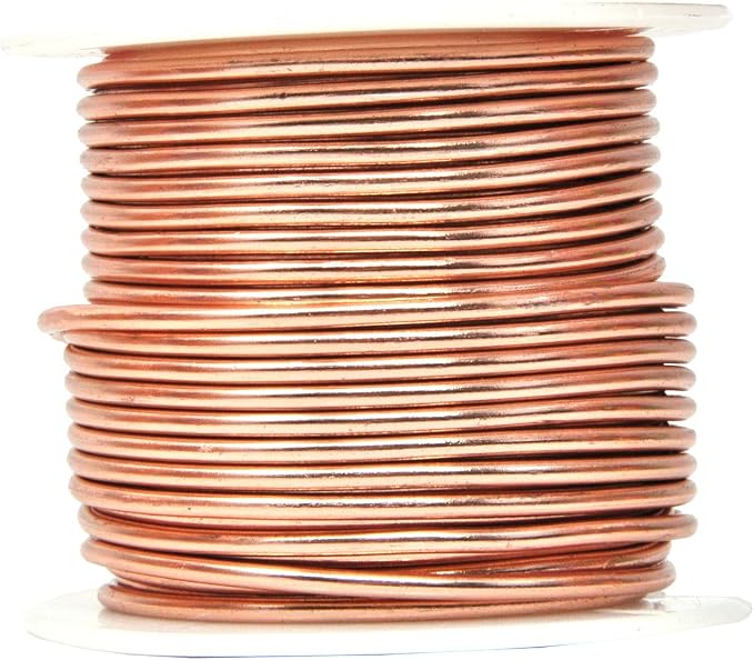 Mandala Crafts 12 GA Copper Silver Tone Combo Anodized Aluminum Craft Wire | - Image 2
