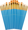 Paint Brushes Set for Acrylic Painting, Artist Paintbrushes for Body Face Rock by TumblerHome