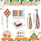 24 Sets Kites Craft DIY Kites Tissue Paper Craft Kits Summer Party Supplies DIY - Image 2