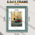 Vittanly 8.5x11 Picture Frames Set of 2, Ornate Vintage Photo Frame - Image 3