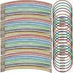 ROYHOO 50PCS 5.9" Steel Wire Keychain, Colored Nylon Coated Stainless Steel by Unknown