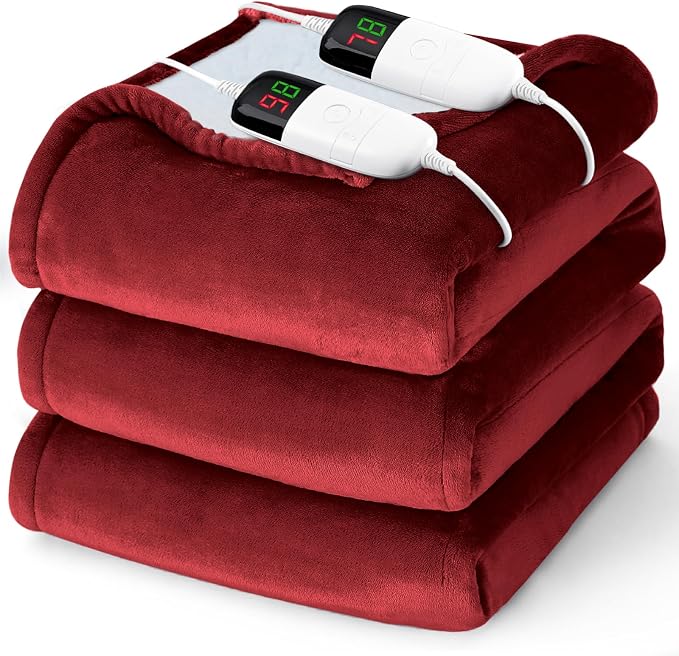 Heated Electric Blanket Queen Size by BOMOVA