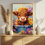 Cow Paint by Numbers for Adult, Highland Cow Paint by Numbers Kit for Adults - Image 2