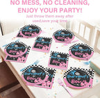 50 Guests Burnouts or Bows Gender Reveal Plates and Napkins Party Supplies Boys - Image 5
