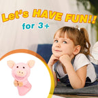 Easfan Pig Hand Puppet with Movable Mouth and Arms Role Play Storytelling - Image 3