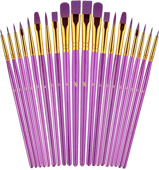 Paint Brushes Set, Oil Watercolor Acrylic Paint Brush, Artist Paintbrushes by TumblerHome