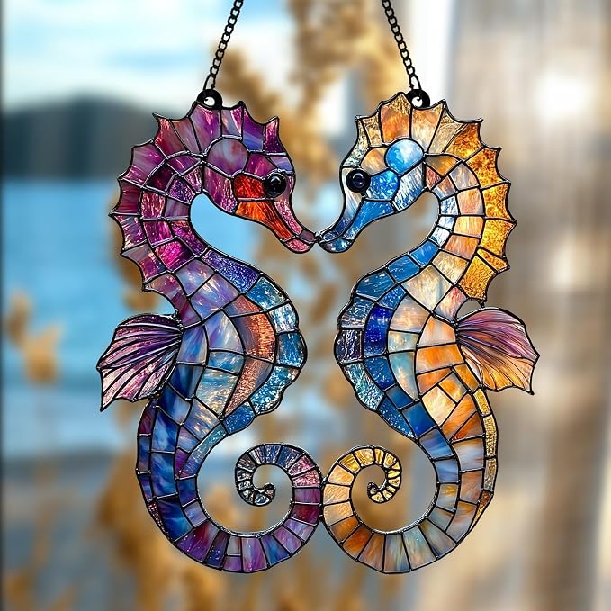 Seahorse Acrylic Suncatcher - Image 4