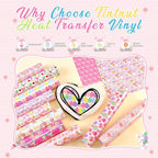 Tintnut Pink Easter Heat Transfer Vinyl, easy cut & weed, stretch washable - Image 3