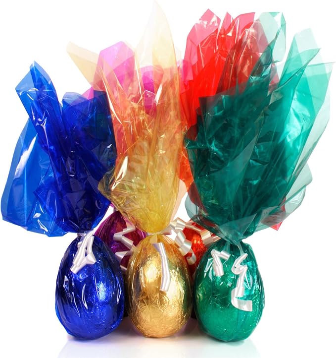 Outus 104 Pcs Colored Cellophane Sheets Cellophane Wrapping Paper - Image 7