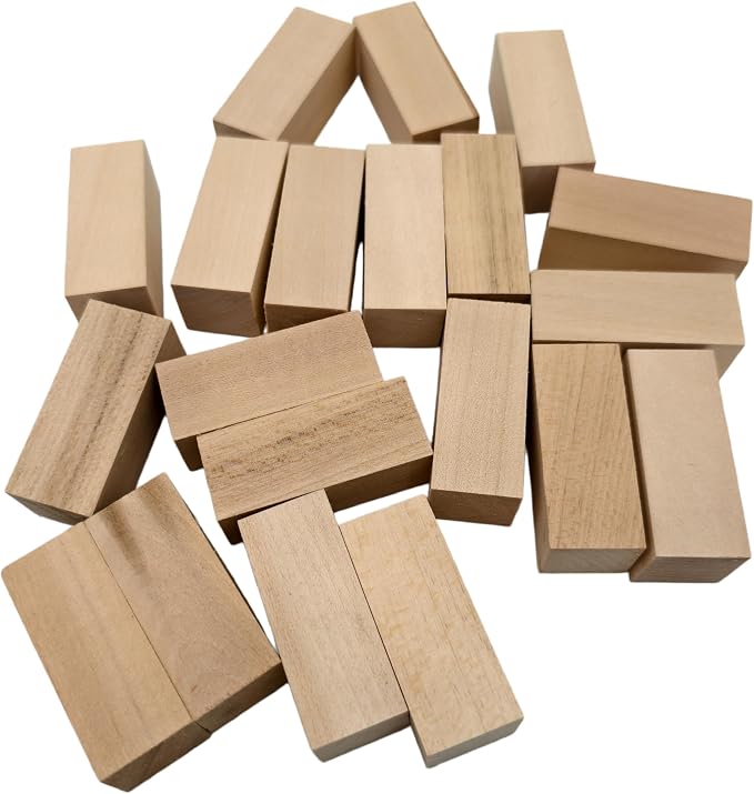 20PCS Basswood Carving Blocks, Whittling Wood Carving Kit, Unfinished Wooden - Image 5