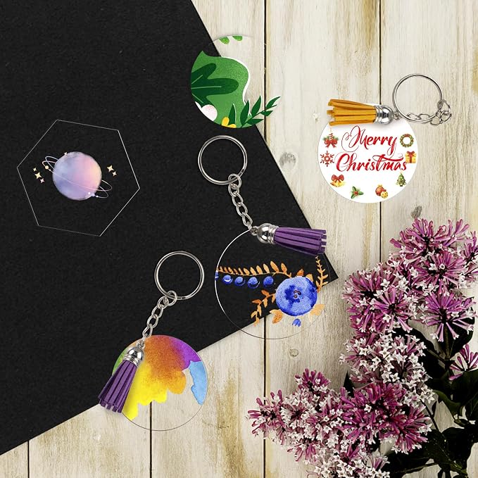 Round Acrylic Keychain Blanks 2 Inch Circle Blanks - Image 4