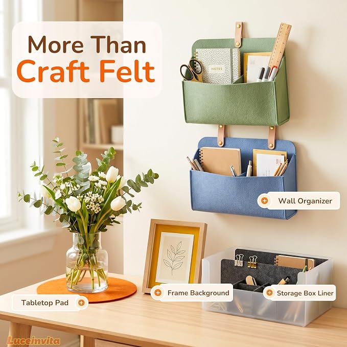2mm Stiff Felt Sheets 12" X 12" | Thick Polyester Felt Material, DIY Craft - Image 5
