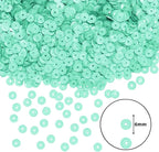 Mandala Crafts 6mm Flat Round Mint Sequins - Image 3