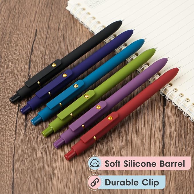 Ddaowanx Colorful Gel Pens, 0.5mm Fine Point Retractable, Cute Pens - Image 4