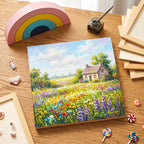 Kathfly 12 Pcs 12 x 12'' Pine Wood Panel Boards Unfinished Square Wood Panels - Image 5