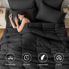 JOLLYVOGUE Twin Comforter Set, Ultra-Soft Bed in a Bag Twin Size 5 Pieces - Image 2