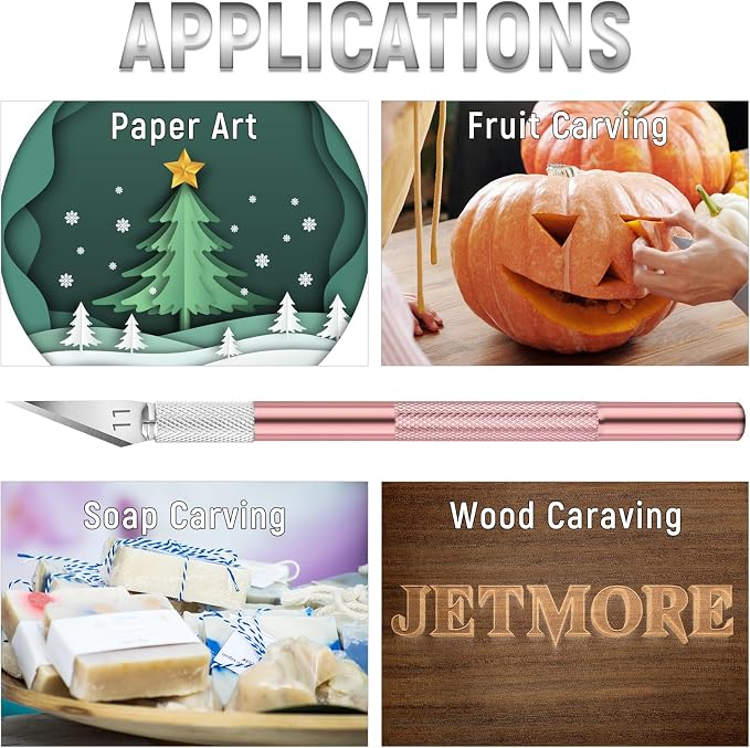 Jetmore 10 Pack Exacto Knife Set – Precision Craft Knife, Hobby Knife, and Art - Image 6