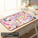 Funny Pink Desk Mat, Cute Colorful Desk Matt, - Image 7