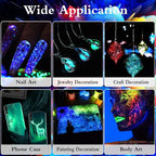 3 Box Glow in The Dark Crushed Glass Craft Glitter Fine - Image 3