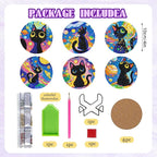 DOZEEZOP 6-Pack Diamond Art Coaster Kit - Image 2