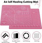 Sewing Cutting Mat 12in x 9in, Small Self Healing Cutting Board A4 Rotary - Image 3