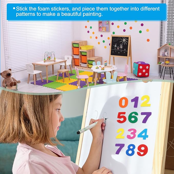 PATIKIL Foam Stickers, 4 Pack 192Pcs EVA Self Adhesive Foam Shape Sticker Craft - Image 4