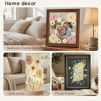 LUXEEASE 80P White Pink Dried Pressed Flowers | Ivory white palette, fits any - Image 6