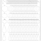 Pndeyo 700pcs Hypoallergenic Earring Beading Hoops, Mix Sizes Round Hoop by Unknown