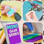 Clear Mini Hot Glue Sticks, 200 Pack | Fits Mini Hot Glue Guns, Quick Drying - Image 3