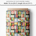 Patchwork Cactus Cotton Fabric Panel – Six 10×10 inch Designs + Bonus 29.5×19.6 - Image 7