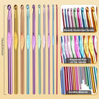 Aeelike 20pcs Acrylic Yarn for Crocheting, Crotcheting Set for Beginners - Image 4