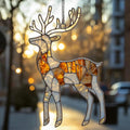 Golden Reindeer Acrylic Suncatcher by Unknown