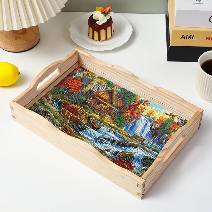 EWJRNSF Diamond Art Kits for Adults Wooden Serving Trays - Image 7