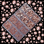 10000Pcs 2-Boxes Mixed Size Hot Fix Round Crystals Gems Glass Stones Hotfix - Image 2